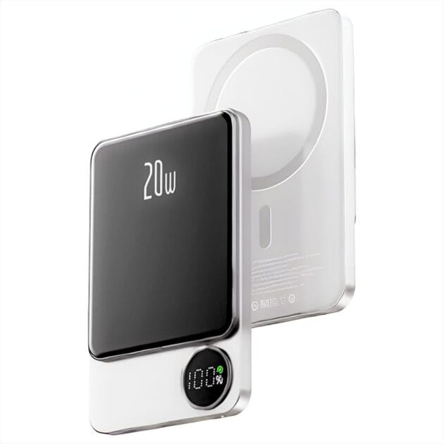Power Bank Sem Fio com Carregamento Ultra Rápido 10.000mAh – Compacto e Potente para Seu iPhone!