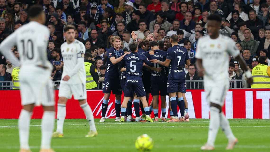 Real Madrid perde em casa para o Celta e vê Barcelona disparar na ponta da LaLiga