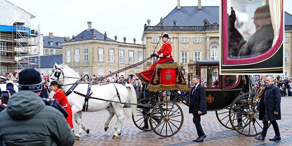 Dinamarca coroando novo rei como o monarca mais antigo do país inicia a abdicação real