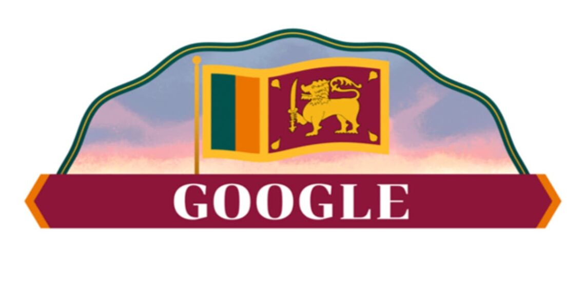 O Google Doodle celebrou o Dia da Independência do Sri Lanka em 4 de fevereiro