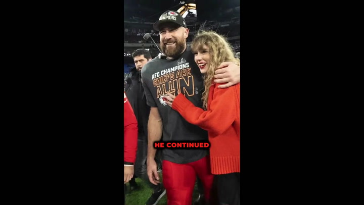 Travis Kelce jokes about how much money he’s spending to have family & friends at Super Bowl 2024.