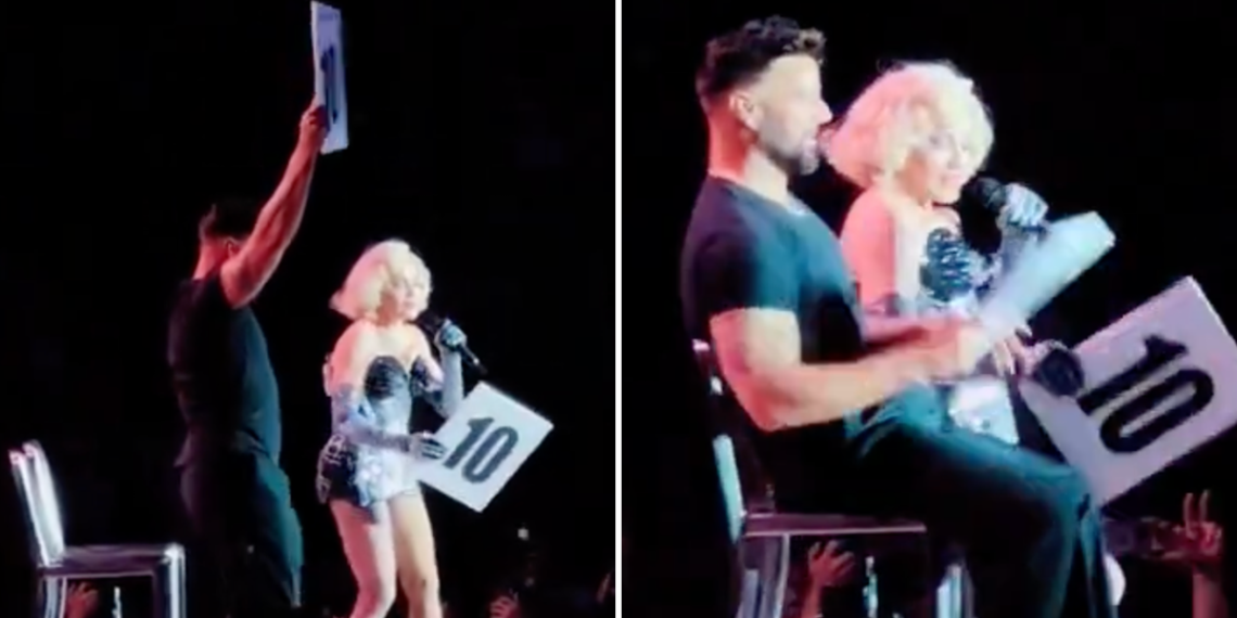 Ricky Martin sofre um momento estranho no palco de um show de Madonna