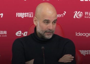 City helped by dry ground in Nottingham Forest win, says Guardiola