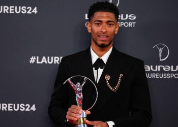 Jude Bellingham, meio-campista do Real Madrid e da Inglaterra, ganha prêmio Laureus