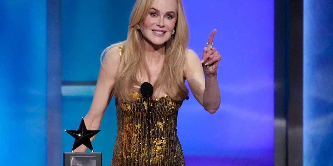 Nicole Kidman, que ‘faz filmes melhores’, recebe prêmio AFI Life Achievement