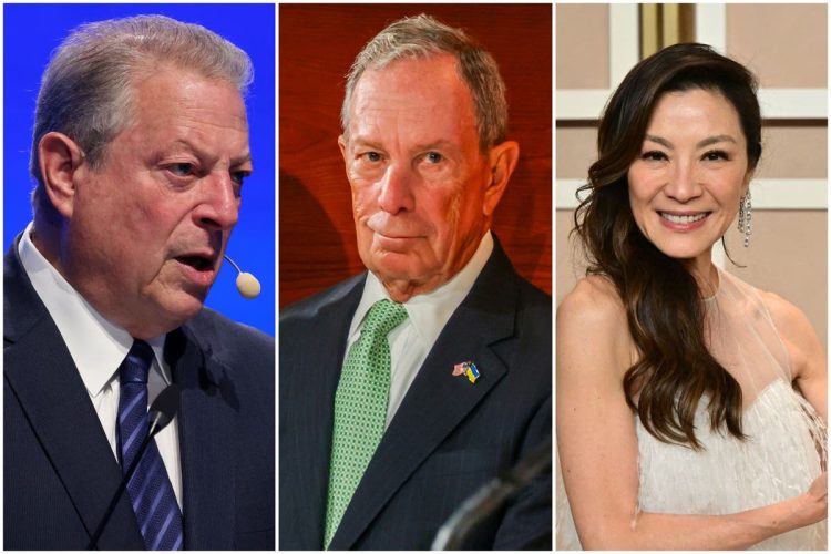 Biden revela Michael Bloomberg Al Gore e Michelle Yeoh como