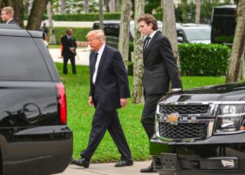 Trump revela que o filho mais novo, Barron, gosta de lhe dar ‘conselhos políticos’