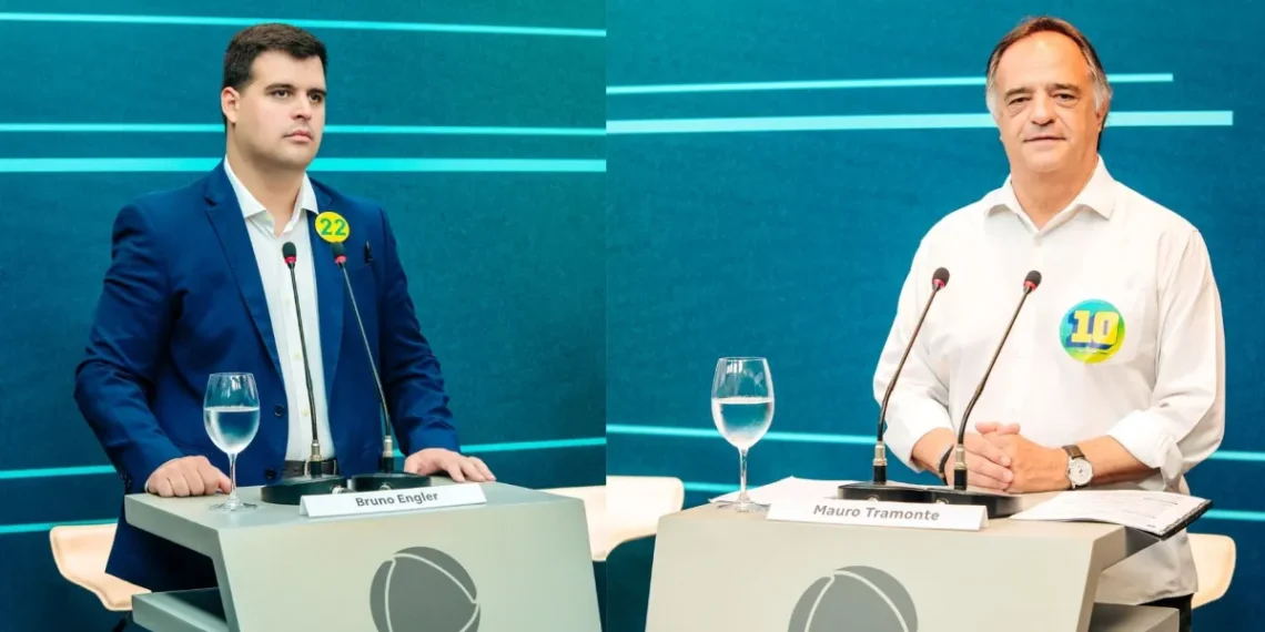 Debate em BH: Influência de Kalil gera embate entre Bruno Engler e Mauro Tramonte - Itatiaia