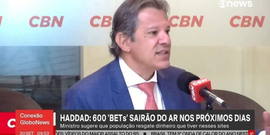 Haddad diz que até 600 sites de bets irregulares serão banidos em outubro e orienta apostadores a resgatar dinheiro - G1