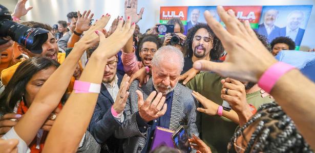 Lula em evento com evangélicos, durante a campanha de 2022