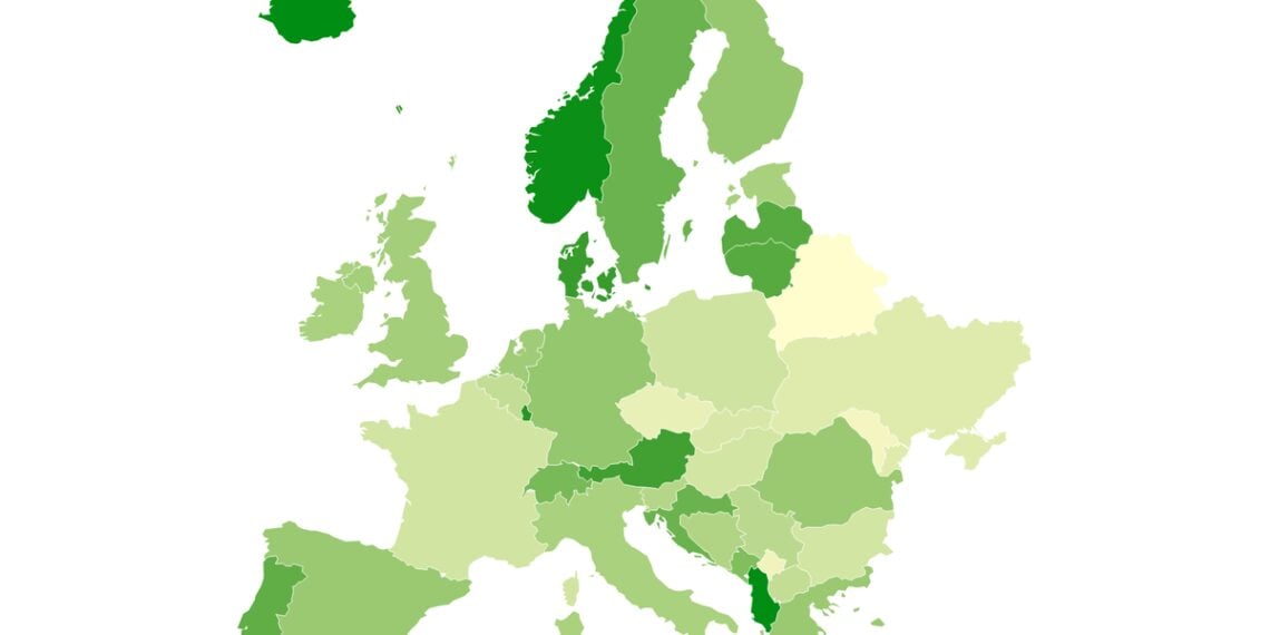 Mapeado: Os países mais verdes da Europa