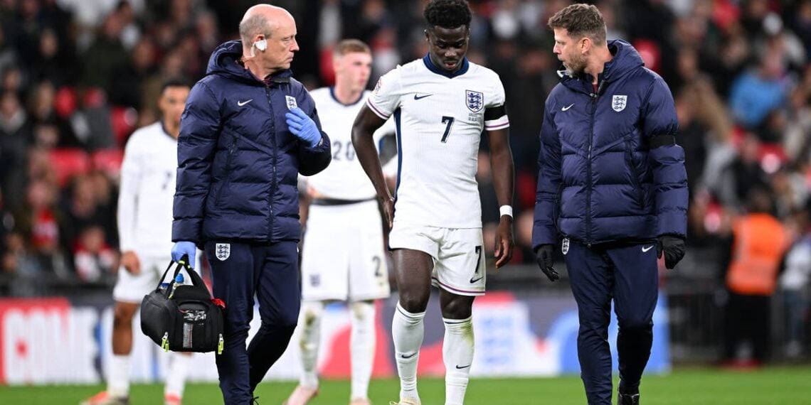 Dúvidas sobre lesões sobre Bukayo Saka, chefe da viagem da Inglaterra à Finlândia