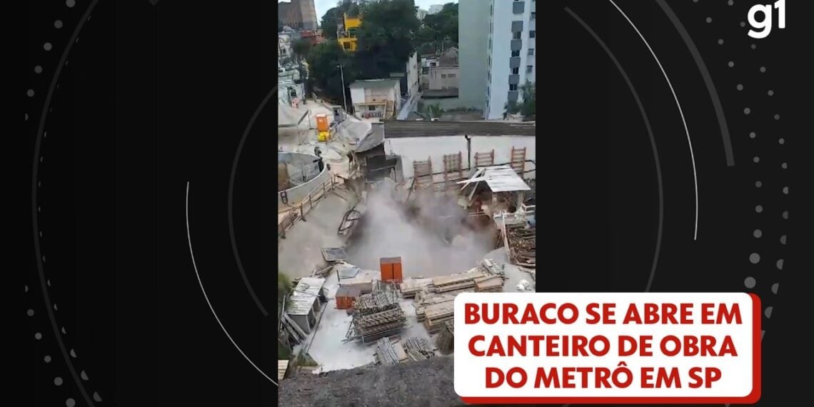 Passagem de tatuzão causou afundamento do solo no canteiro de obra da futura Linha 6-Laranja do metrô, diz prefeitura de SP - G1