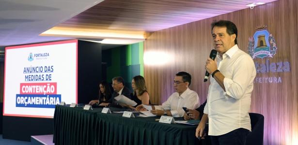 Evandro Leitão realizou uma coletiva de imprensa para anunciar medidas de ajuste fiscal