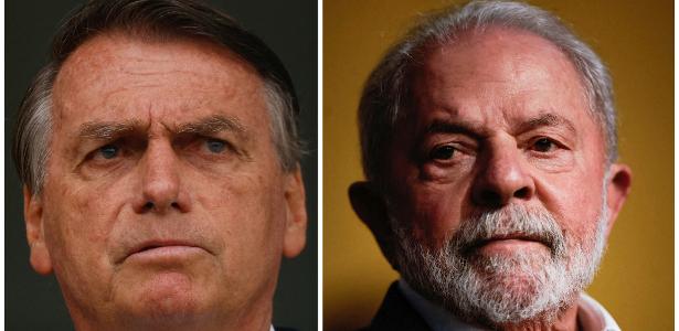 O ex-presidente Jair Bolsonaro e o presidente Lula