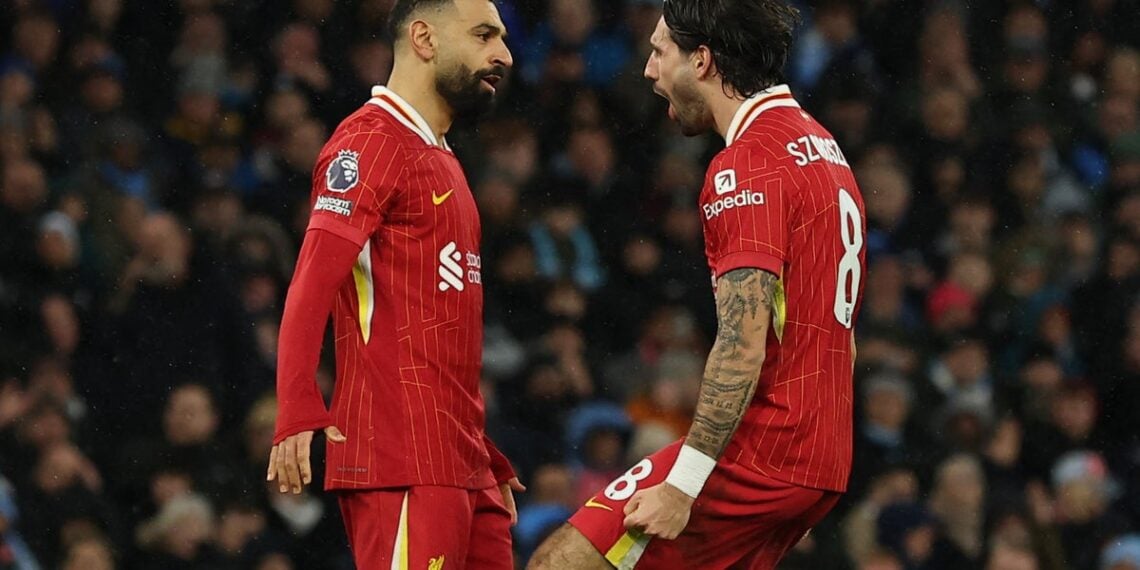 Man City vs Liverpool Live: Premier League Atualizações como Reds Cruise para liderança com gols de Salah e Szoboszlai